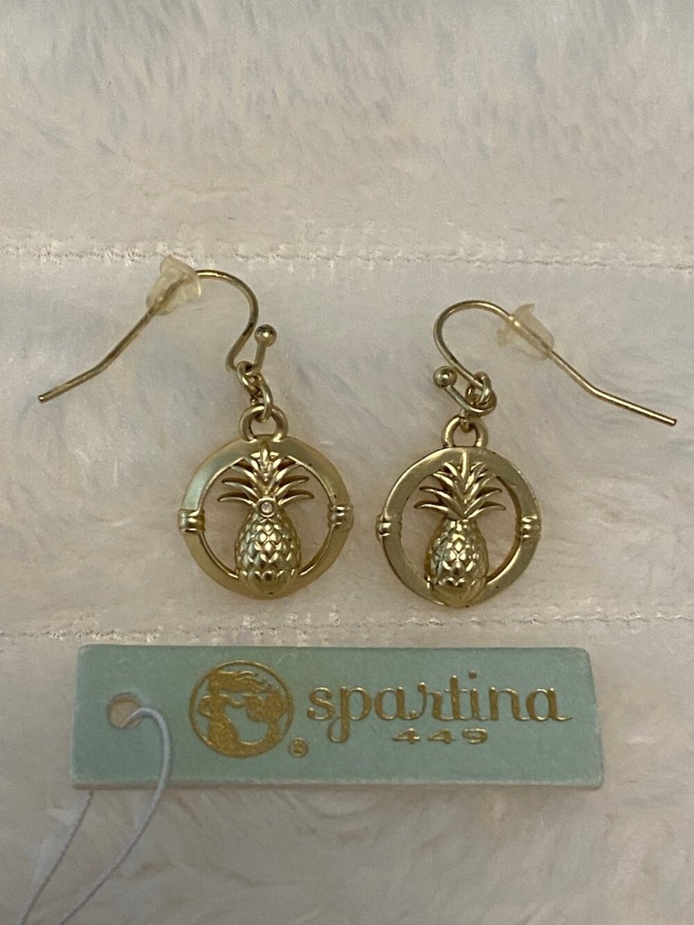 Spartina 449 White Opal & 18k Gold-Plated Sweet Pineapple Drop Earrings